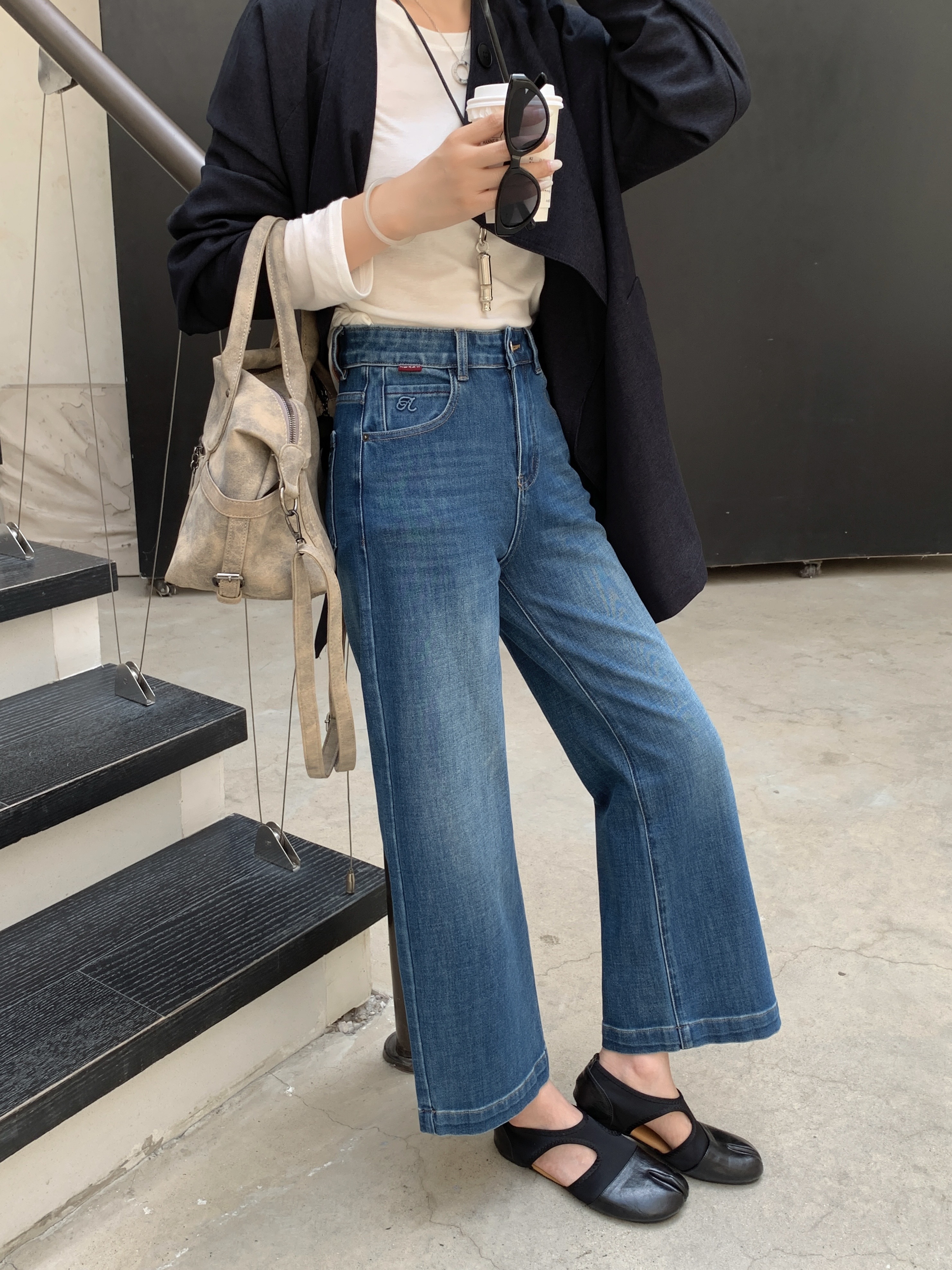 九分奶奶裤小个子友好裤型四面弹复古大牌设计穿出舒服牛仔裤